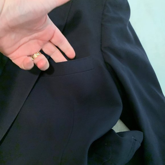Tailor's Bench Navy Wool Suit Coat - Picture 5 of 16